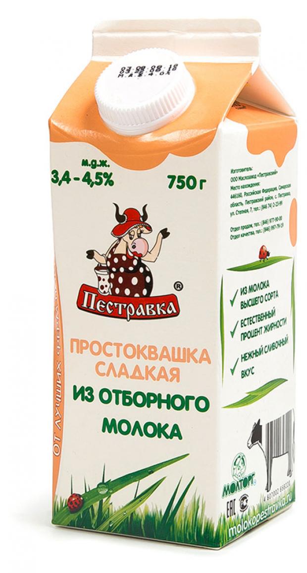 

Простокваша «Пестравка» сладкая 3,4-4,5%, 750 г