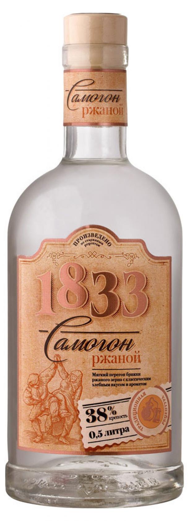 

Самогон 1833 ржаной Россия, 0,5 л