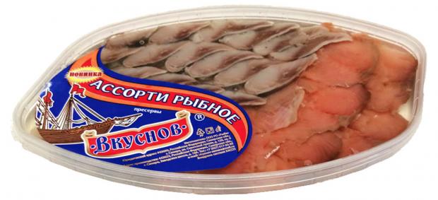 

Филе-кусочки сельди и горбуши «Вкуснов» Ассорти в масле, 180 г