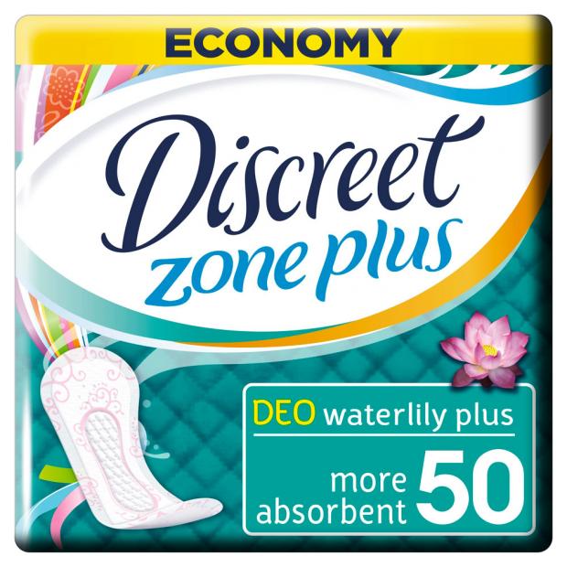 

Прокладки ежедневные Discreet Deo Water Lily Plus, 50 шт