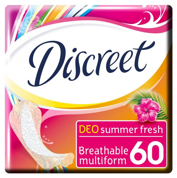 Прокладки ежедневные Discreet Deo Summer Fresh multiform 60 шт 160₽