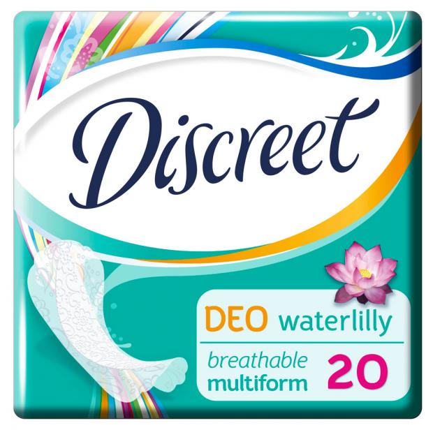 фото Прокладки ежедневные discreet deo water lily multiform, 20 шт