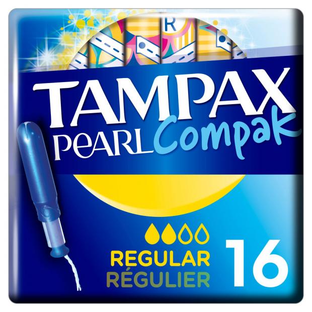 фото Тампоны гигиенические tampax compak pearl regular duo с аппликатором, 16 шт