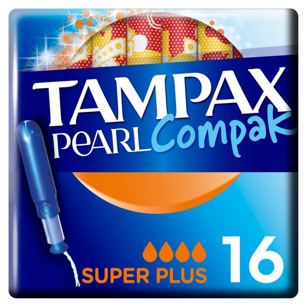 фото Тампоны гигиенические tampax compak pearl plus duo super с аппликатором, 16 шт