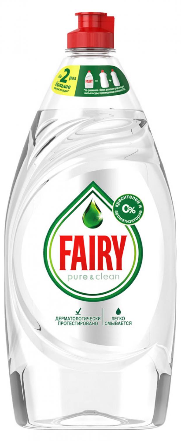 фото Средство для мытья посуды fairy pure & clean, 900 мл