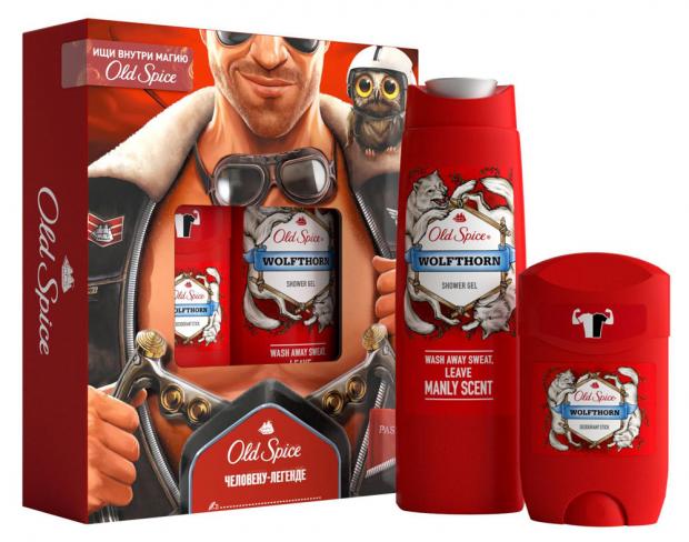 Подарочный набор Дезодорант стик Old Spice Wolfthor 50 мл Гель для душа Old Spice 250 мл 480₽