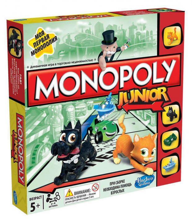 фото Игра настольная monopoly a6984 монополия джуниор