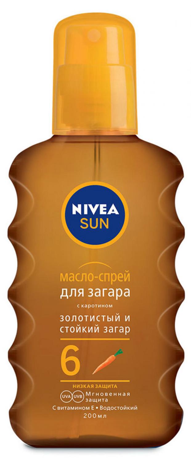 Масло спрей для загара Nivea SPF-6, 200 мл