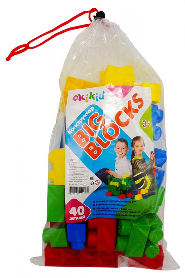 фото Конструктор okikid big blocks, 40 деталей