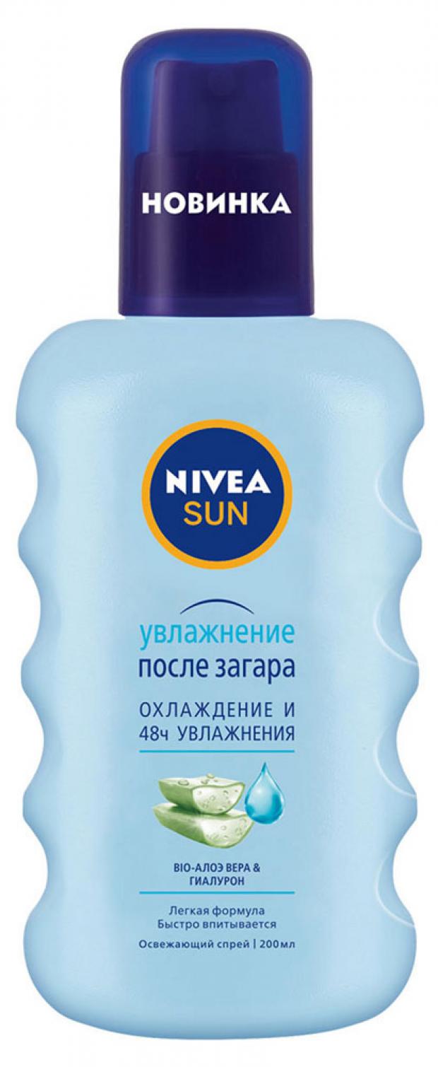 фото Спрей для тела после загара nivea sun увлажнение освежающий с алоэ вера, 200 мл