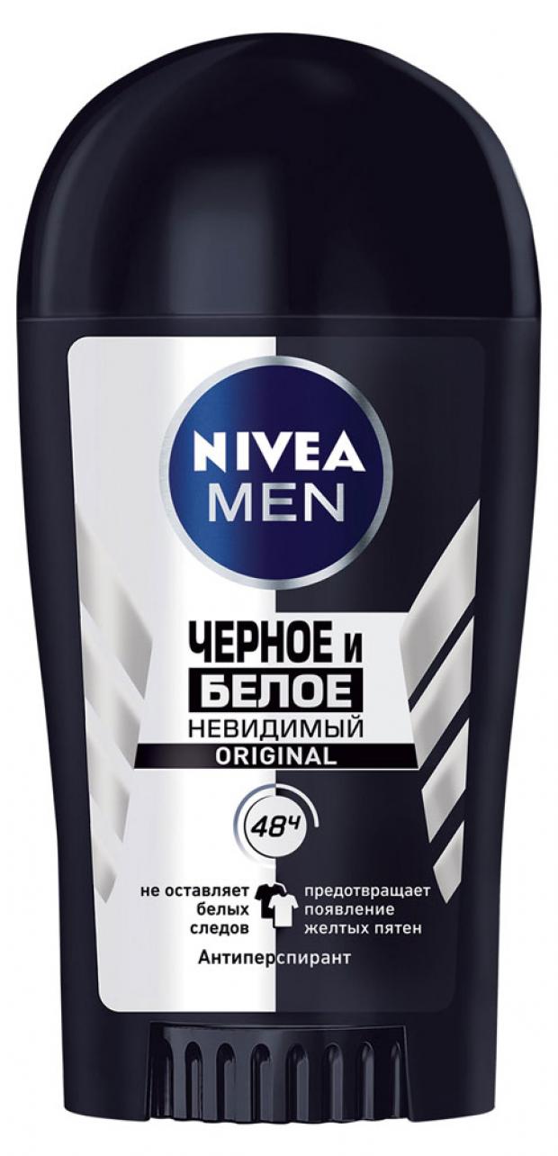 фото Дезодорант-антиперспирант мужской nivea men невидимый для черного и белого, 40 мл