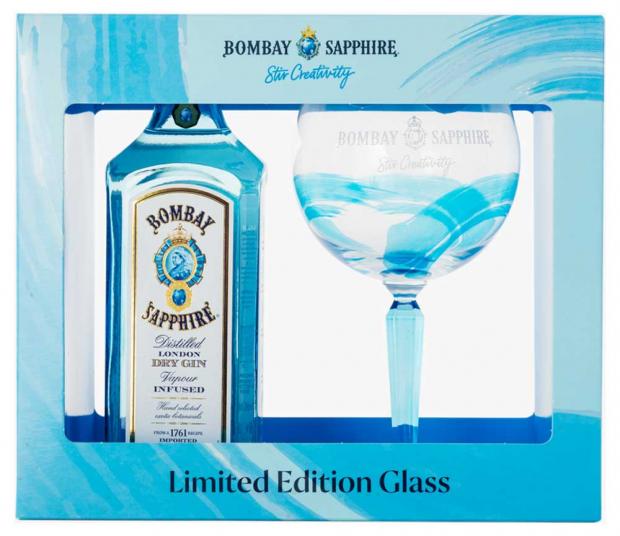 фото Джин bombay sapphire dry в подарочной упаковке великобритания, 0,7 л