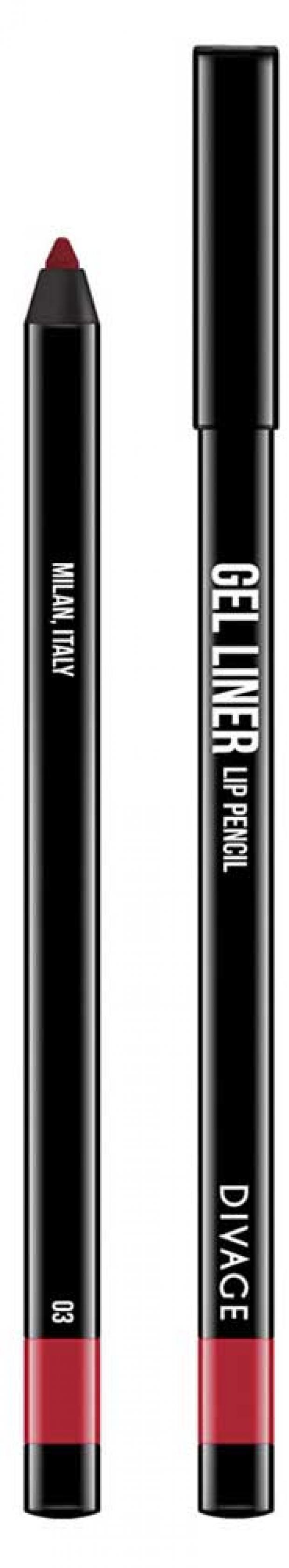 фото Карандаш для губ divage gel liner тон №03 гелевый, 2 г