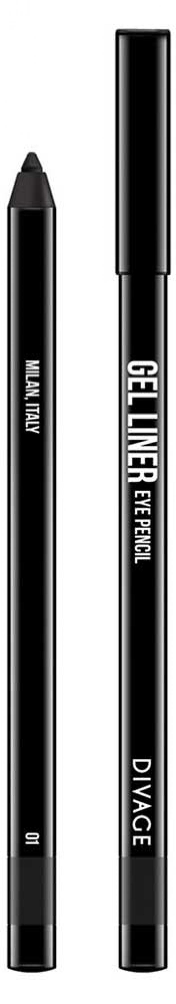 фото Карандаш для глаз divage gel liner гелевый тон № 01, 2 г