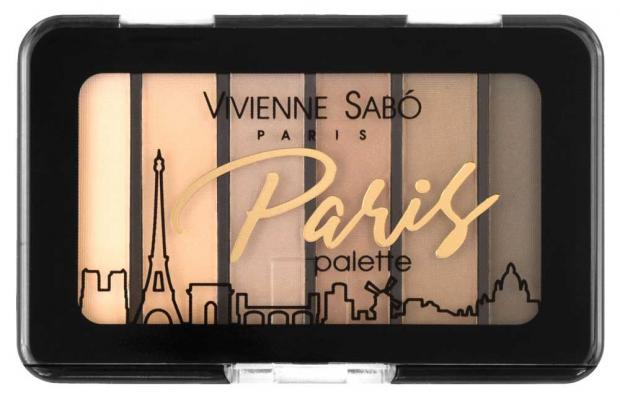 

Палетка теней для век Vivienne Sabo мини 6 цветов Paris тон 01, 1 шт