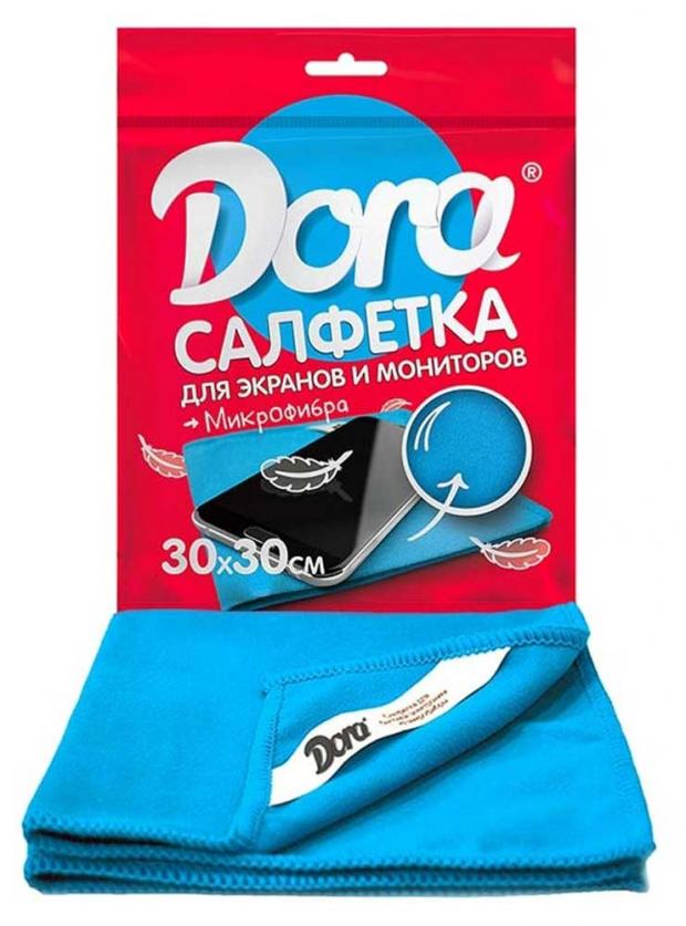 фото Салфетка для мониторов экранов объективов стёкол dora 30х30 см, 1 шт