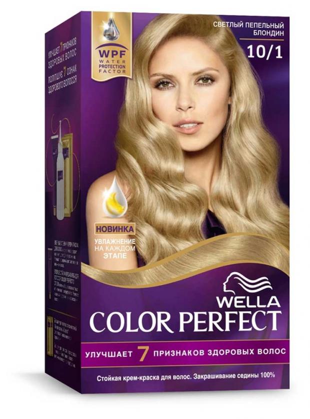 

Крем-краска для волос Wella Color Perfect светло пепельный блонд тон 10/1