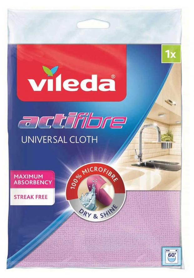 фото Салфетка для уборки vileda aktifibre, 29 см х 29 см