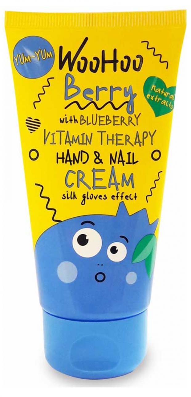 фото Крем-перчатки для рук и ногтей woohoo berry vitamin therapy hand&nail cream, 75 мл