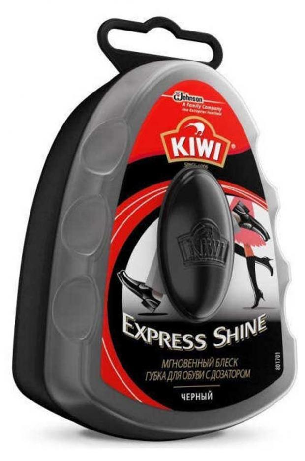 Губка для обуви Kiwi Express Shine черная с дозатором 7 мл 153₽