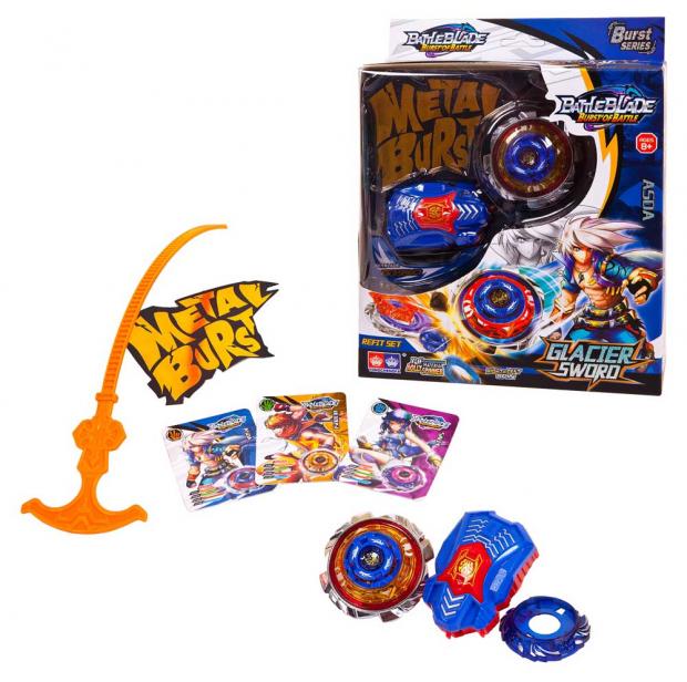 фото Волчок junfa toys battle blade с пусковым устройством, 23х9х6 см