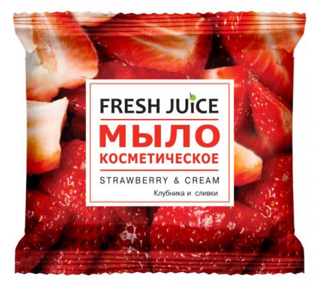 фото Мыло косметическое «fresh juice» strawberry&cream, 75 г