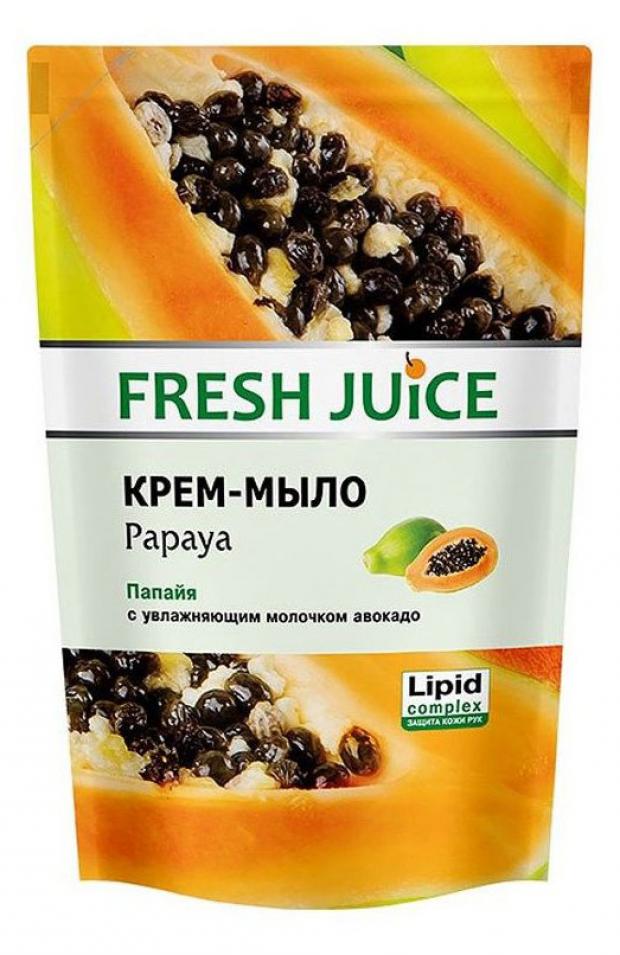 фото Крем-мыло fresh juice papaya папайя с увлажняющим молочком авокадо, 460 мл