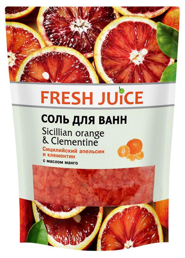 фото Соль для ванны fresh juice sicilian orange&clementine, 500 мл