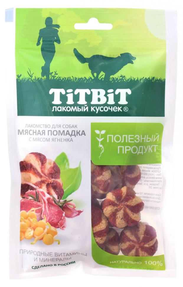 фото Лакомство для собак помадка titbit мясная с мясом ягненка, 85 г