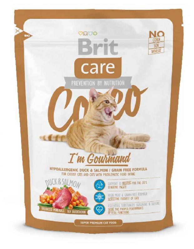 

Сухой корм для кошек гурманов Brit Care беззерновой, 400 г