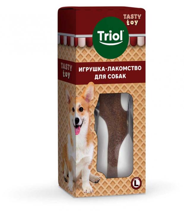 фото Игрушка-лакомство для собак triol tasty toy вкусная косточка l, 171 мм