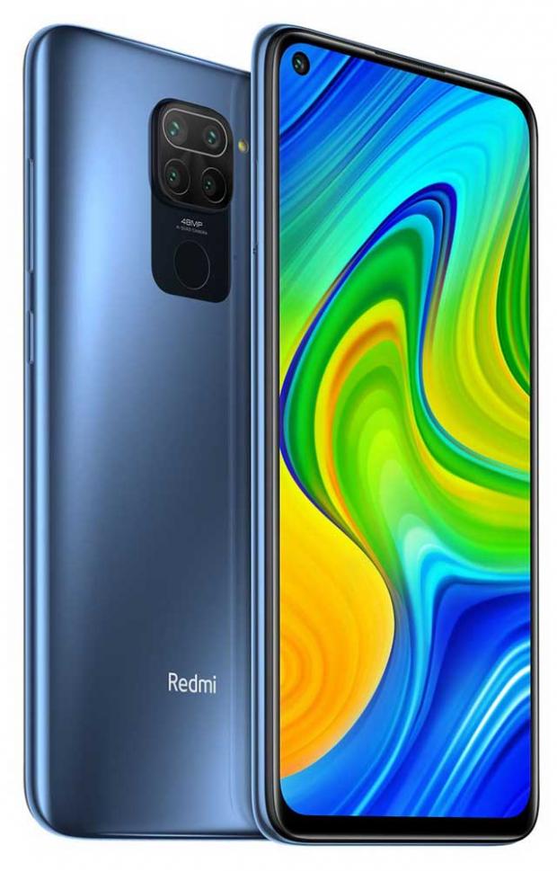 Смартфон Xiaomi Redmi Note 9 Midnight Grey 4/128 Гб, 6,53"