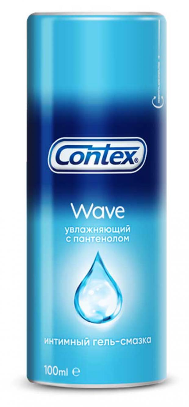 фото Гель-смазка интимная contex wave увлажняющий c пантенолом, 100 мл