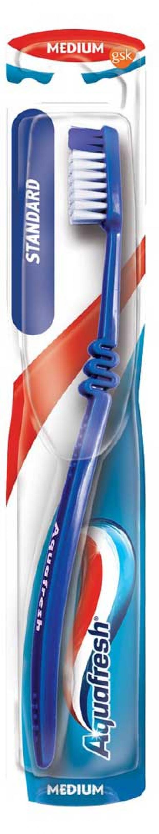 фото Зубная щетка aquafresh стандарт средняя жесткость, 1 шт