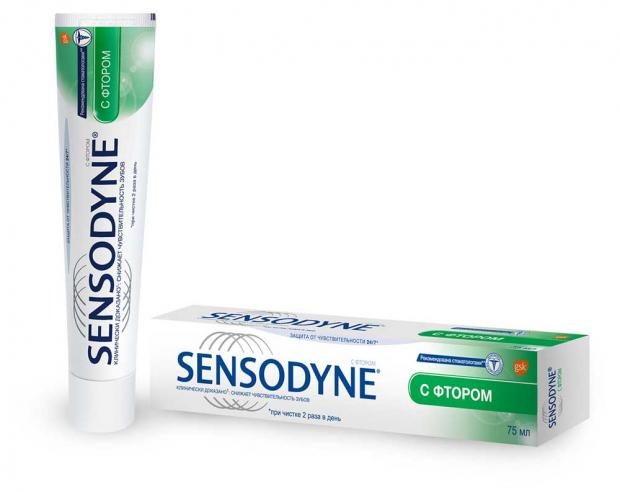 фото Зубная паста sensodyne с фтором, 75 мл