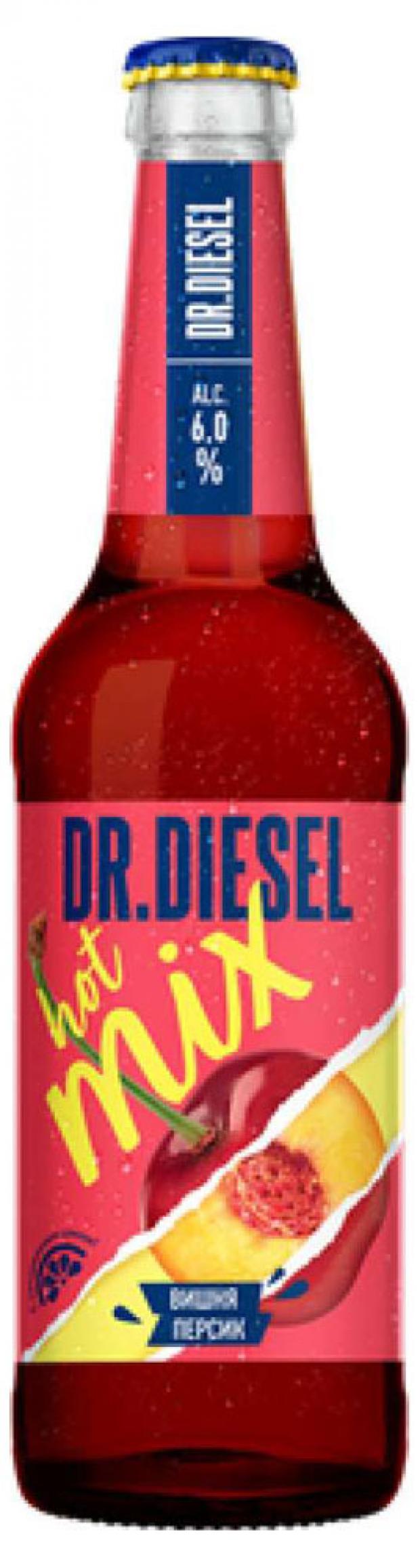 фото Пивной напиток dr.diesel hot mix светлый фильтрованный 6%, 450 мл