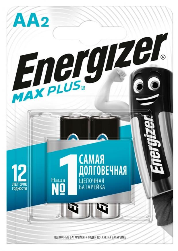 фото Батарейка energizer max plus aa, 2 шт