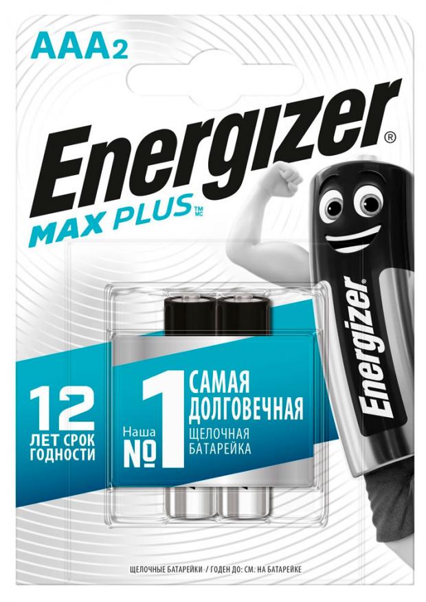 

Батарейка Energizer MAX PLUS AAA, 2 шт