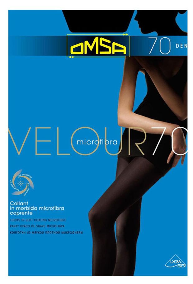 

Колготки Omsa Velour 70 nero, размер 2