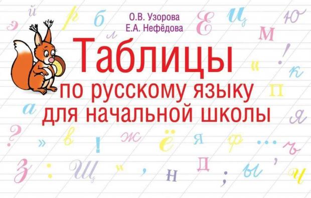 

Таблицы по русскому языку для начальной школы, Узорова О.В, Нефедова Е.А.