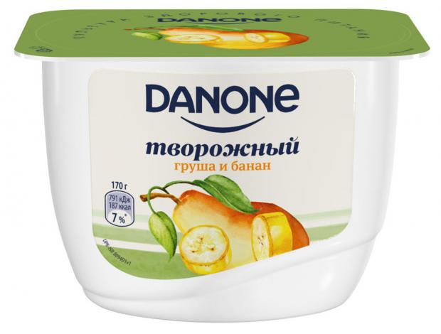 фото Продукт творожный danone с грушей и бананом 3,6%, 4х170 г