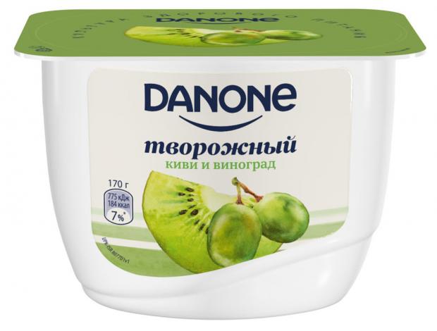 фото Продукт творожный danone с киви и виноградом 3,6%, 4х170 г