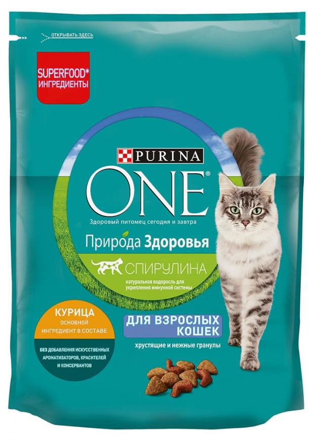 фото Сухой корм для кошек purina one природа здоровья курица, 180 г