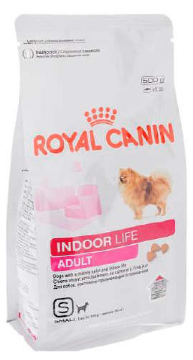 фото Корм для собак royal canin indoor life adult сухой для домашних пород до 10 кг, 500 г