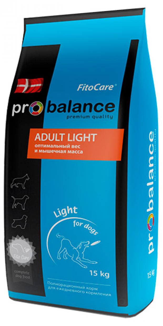 фото Корм для собак probalance adult light сухой, 15 кг