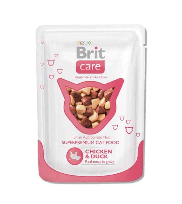 

Корм для кошек Brit Care курица и утка, 80 г