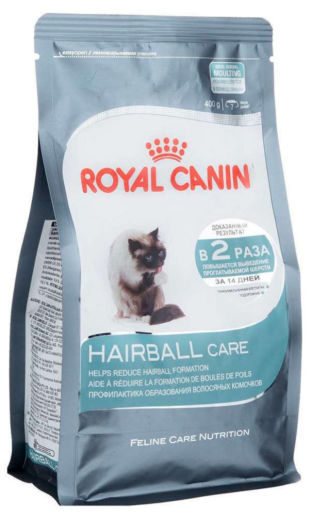 фото Сухой корм для кошек royal canin intense hairball для вывода шерсти, 400 г