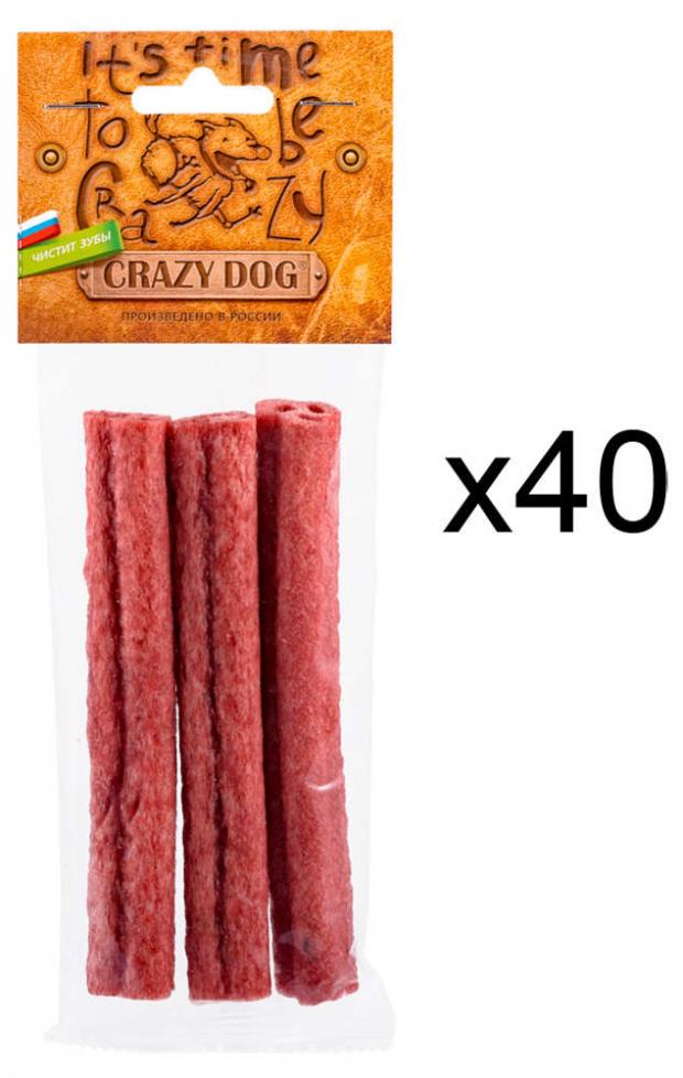 

Лакомство для собак Crazy Dog трубочки с говядиной для средних пород, 60 г