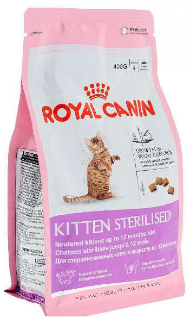 фото Корм для стерилизованных котят royal canin kitten sterilised, 400 г