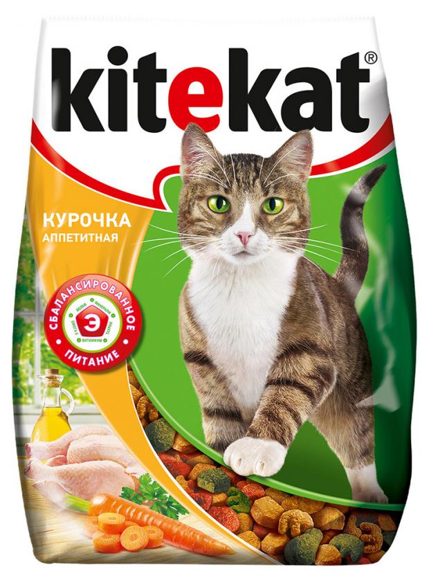 фото Сухой корм для кошек kitekat курочка аппетитная, 350 г